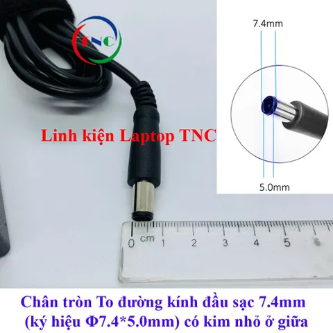 🔝 Sạc Laptop Dell Oval 19.5V 3.34A 65W chân tròn TO 7.4*5.0mm Dell Latitude E7250 E7450 E5250 3340 E5450 E5470 E5490