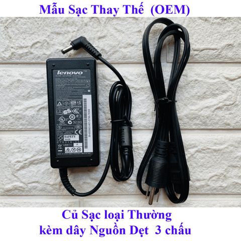 Sạc Laptop Lenovo 19V-3.42A - Adapter Thay Thế Chính Hãng cho G460, G470, G480, G450 - Kèm Dây Nguồn, Bảo Hành 12 Tháng