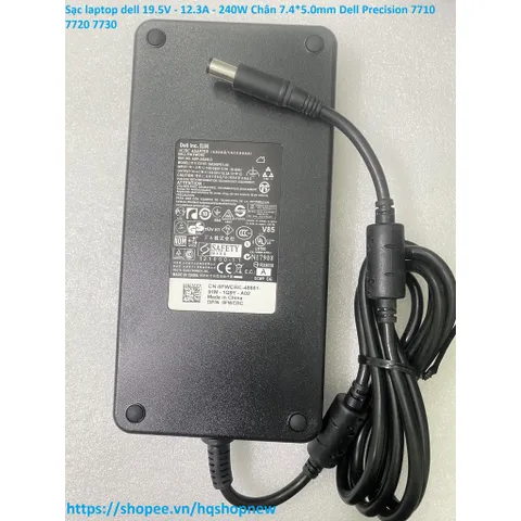 Sạc laptop dell 19.5V - 12.3A - 240W Chân 7.4*5.0mm Dell Precision 7710 7720 7730 PHỤ KIỆN LAPTOP