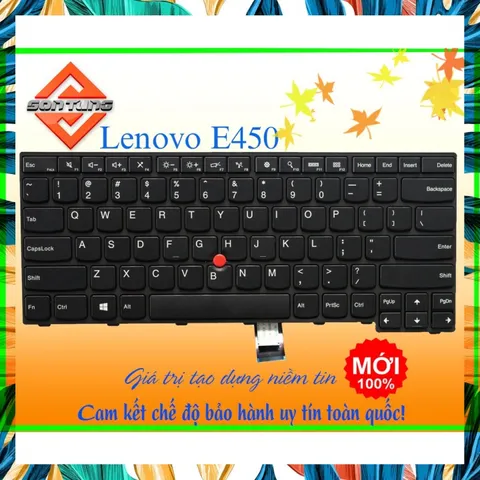 Bàn Phím Lenovo ThinkPad E450 E450c E455 E460 E465 - Phụ Kiện Laptop US Layout Chất Lượng Cao, Bảo Hành 9 Tháng