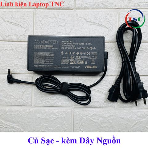Sạc Laptop Asus 180W 20V - 9A Chân Kim Đường Kính 6.0mm - Phụ Kiện Thay Thế cho Asus TUF, ROG, Zephyrus G14 G15