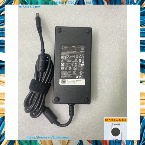 [Sạc zin] Sạc laptop Dell Precision M4800 M4700 M4600 19.5V  - 9.23A - 180W  Chân to 7.4 x 5.5 mm PHỤ KIỆN LAPTOP