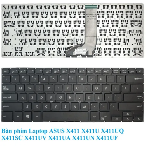 Bàn phím Laptop ASUS X411 X411U X411UQ X411SC X411UV X411UA X411UN X411UF PHỤ KIỆN LAPTOP