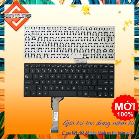 Bàn Phím Thay Thế Laptop Asus E402 E402M E402MA E402S E402SA E403SA - Chất Lượng Cao, Độ Nhạy Tốt, Màu Bạc, Bảo Hành 9 Tháng