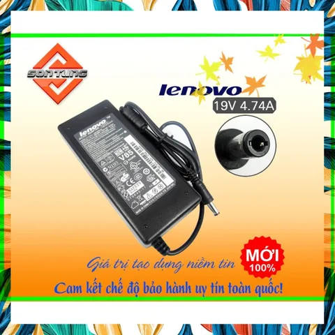 Sạc laptop lenovo 19v-3.42a/4.74a - Tặng kèm dây nguồn sạc xịn PHỤ KIỆN LAPTOP