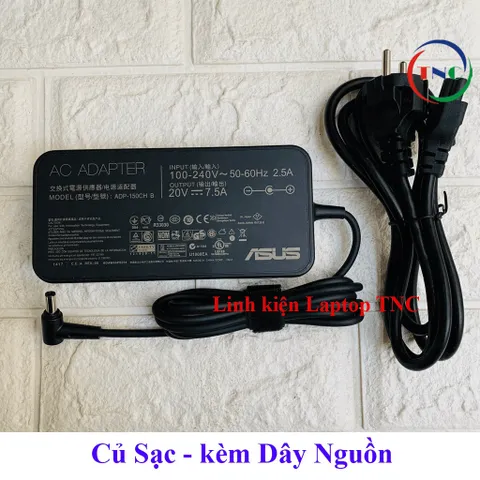 🔝 Sạc Laptop Asus FX705DD FX705DT FX705DU FX705GT 20V - 7.5A - 150W Chân kim kích thước đầu sạc 6.0*3.7mm
