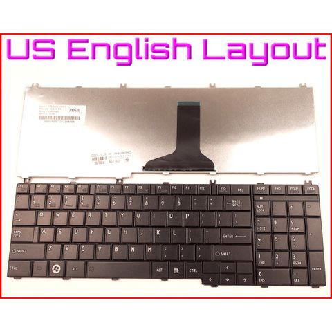 Bàn phím laptop Toshiba Satellite L650 C650 C655 L655 L655D - Bàn phím US layout, chất lượng cao, bảo hành 09 tháng
