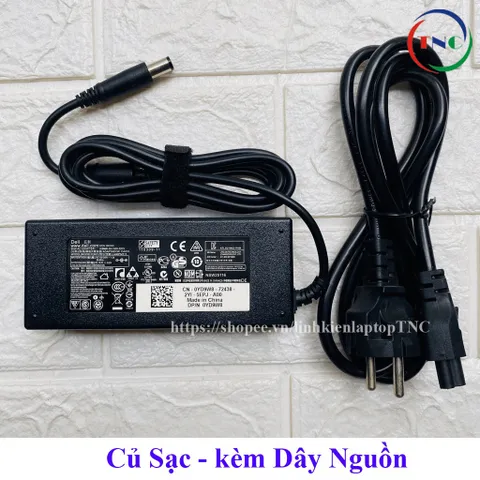 [Sạc ZIN] Sạc Laptop Dell 19.5V 4.62A Chân tròn TO đường kính đầu sạc 7.4mm (ký hiệu Φ7.4 *5.0mm) - có kim nhỏ ở giữa PH