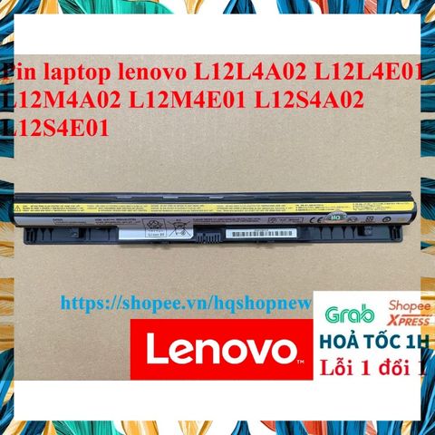 Pin Laptop Lenovo 4 Cell Chính Hãng L12L4A02 L12L4E01 L12M4A02 L12M4E01 L12S4A02 L12S4E01 - Bảo Hành 100% Chất Lượng Mới