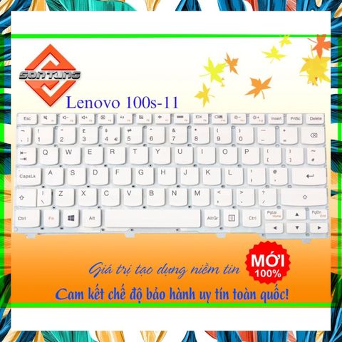 Bàn Phím Laptop Lenovo Ideapad 100S-11 Màu Trắng - Phụ Kiện Chính Hãng, Độ Nhạy Cao, Bảo Hành 9 Tháng