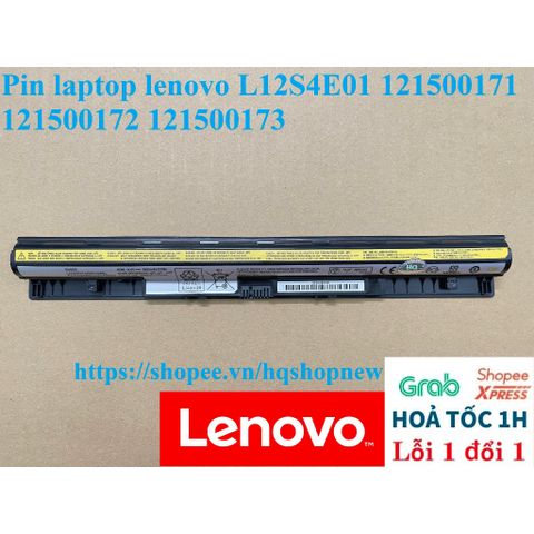 Pin Laptop Lenovo 4 Cell L12S4E01 121500171 121500172 121500173 - Hàng Mới Chính Hãng Bảo Hành Đổi Mới 100%