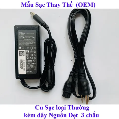 🔝 Sạc Laptop Dell 19.5V 3.34A (65w) chân kim to N4110 N4010 2421 2420 3450 4050 3521 (Adapter Dell 19.5V  3.34A)