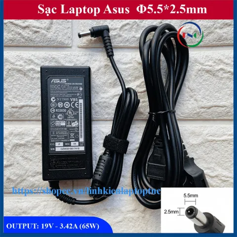 🔝 Sạc Laptop Asus 19V  3.42A  65W (ADAPTER ASUS 19V-3.42A) HÀNG OEM - ZIN CHẤT LƯỢNG CAO - NHẬP KHẨU