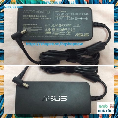 Sạc Laptop Asus TUF A17 FA706 FA706IU FA706II 19.5V 9.23A 180W Chân Kim To 6.0 x 3.7 mm - Phụ Kiện Chính Hãng Nguyên Zin