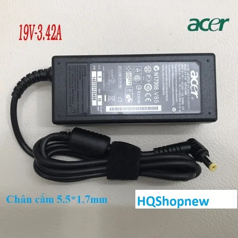 Sạc Laptop Acer 19V - 3.42A - 65W Chân nhỏ 3.0  * 1.1 và  Chân to 5.5 * 1.7mm PHỤ KIỆN LAPTOP