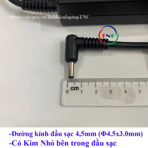 Sạc Laptop MSI Chicony 20V - 6A - 120W Chân Kim Nhỏ 4.5x3.0mm - Có Kim Nhỏ trong đầu sạc - đường kính đầu sạc 4.5mm PHỤ