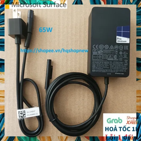 [Sạc zin] SẠC MICROSOFT SURFACE Laptop 1 2 3 Surface book 1 2 3 công suất 15V - 2.58A - 4A - 44W - 65W PHỤ KIỆN LAPTOP