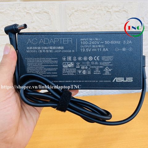 Sạc Laptop Asus Zephyrus 230W 19.5V 11.8A cho GU502 GU502L GU502LW GU502LV GU502LWS - Chân tròn lớn 6.0x3.7mm, Bảo hành 06 tháng
