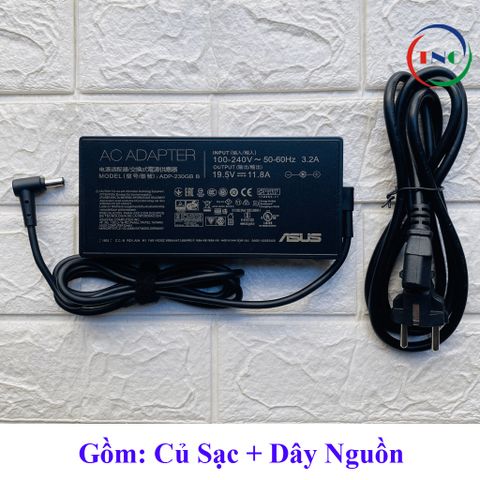 Sạc Laptop Asus Zephyrus 230W 19.5V 11.8A cho GU502 GU502L GU502LW GU502LV GU502LWS - Chân tròn lớn 6.0x3.7mm, Bảo hành 06 tháng