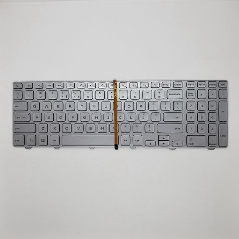 Bàn phím laptop Dell Inspiron 15-7000 15-7537 - LED Backlit, Bạc - Phụ Kiện Thay Thế Chất Lượng Cao, Bảo Hành Đổi Mới