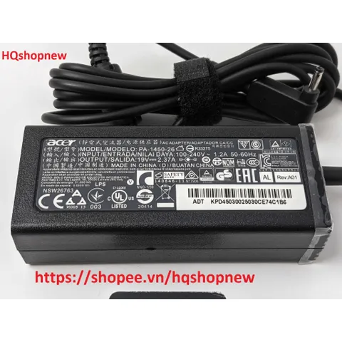 Sạc laptop Acer Aspire 5 A515-44 A515-44G A515-45 A515-46 A515-54 A515-54G A515-56 A515-56 19V - 2.37A - 45W chân nhỏ PH