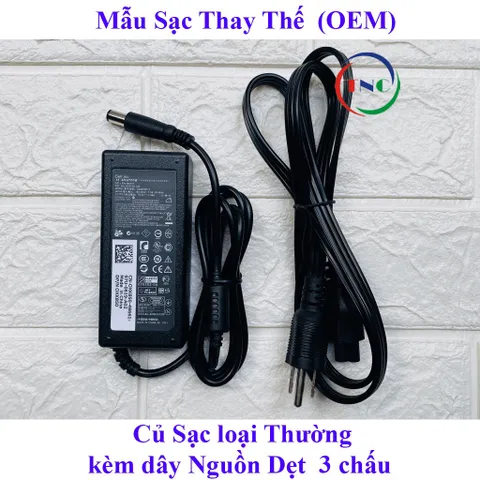 [Chân To] SẠC LAPTOP DELL 19.5V-3.34A (65w) Chân Kim To Φ7.4 *5.0mm - Kèm Dây Nguồn PHỤ KIỆN LAPTOP