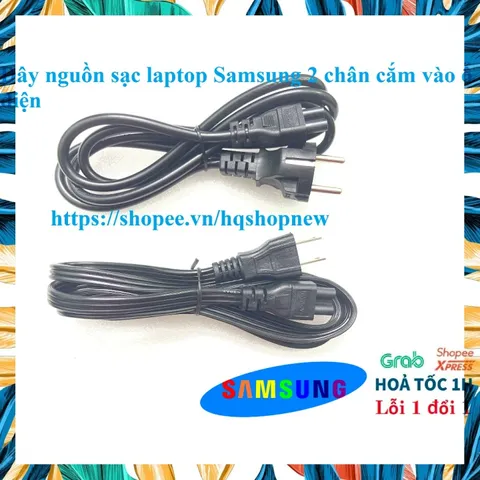 [Dây Xịn] Dây nguồn sạc laptop SAMSUNG. 2 chân cắm vào ổ điện PHỤ KIỆN LAPTOP