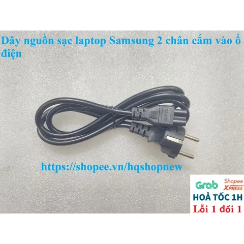 [Dây Xịn] Dây nguồn sạc laptop SAMSUNG. 2 chân cắm vào ổ điện PHỤ KIỆN LAPTOP