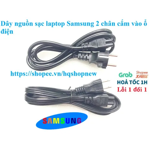 [Dây Xịn] Dây nguồn sạc laptop SAMSUNG. 2 chân cắm vào ổ điện PHỤ KIỆN LAPTOP