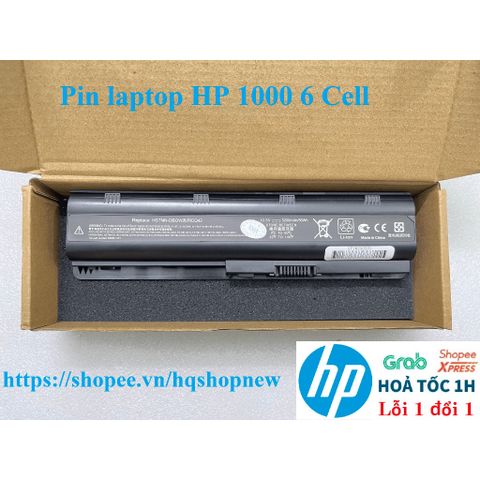 Pin Laptop HP 1000 6 Cell Chính Hãng - Phụ Kiện Đen, Bảo Hành Nhanh, Chất Lượng Cao