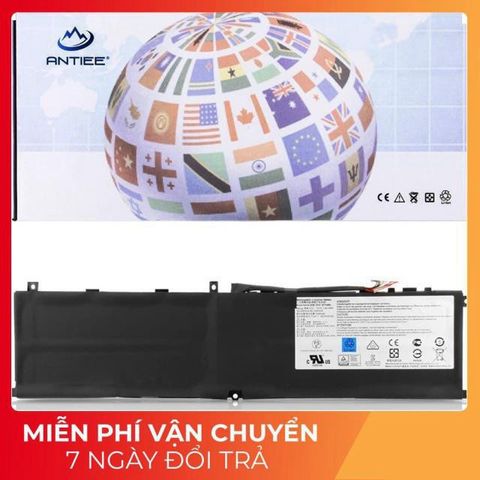 Pin laptop MSI BTY-M6L GS65 GS75 PS42 PS63 P65 Stealth Thin - Pin chính hãng 80.25wh, Đen, Bảo hành 100% - Phụ kiện laptop chất lượng cao