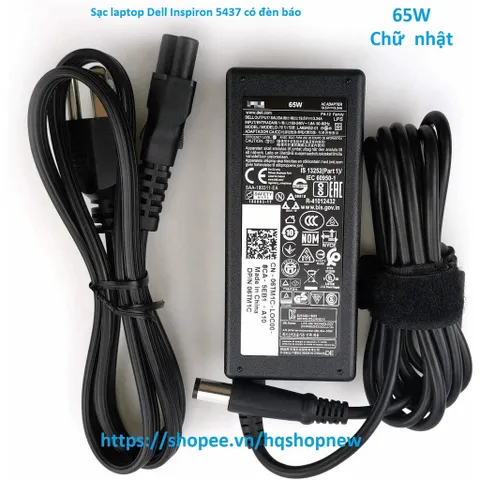 [Sạc zin] Sạc laptop Dell Inspiron 5437 19.5V - 3.34A - 4.62A - 65W - 90W Chân kim to 7.4 x 5.0 mm PHỤ KIỆN LAPTOP