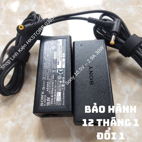 Sạc Laptop Sony 10.5V 2.9A 30W - Bộ Phụ Kiện Chính Hãng cho Sony Vaio VPC-X, VGN-P, SGPT11, Bảo Hành 12 Tháng