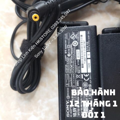 Sạc Laptop Sony 10.5V 2.9A 30W - Bộ Phụ Kiện Chính Hãng cho Sony Vaio VPC-X, VGN-P, SGPT11, Bảo Hành 12 Tháng