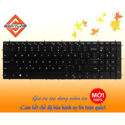 Bàn Phím Dell Vostro 5568 Inspiron 7567 - Phụ Kiện Laptop US Layout Chất Lượng Cao, Bảo Hành Đổi Mới 09 Tháng