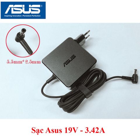 Sạc Laptop Asus 19V 3.42A - Sạc Vuông Chân Thường Tương Thích X550 P550 K501 K45A K55A X450 F451 F552 F554 F555 - Bảo Hành 12 Tháng