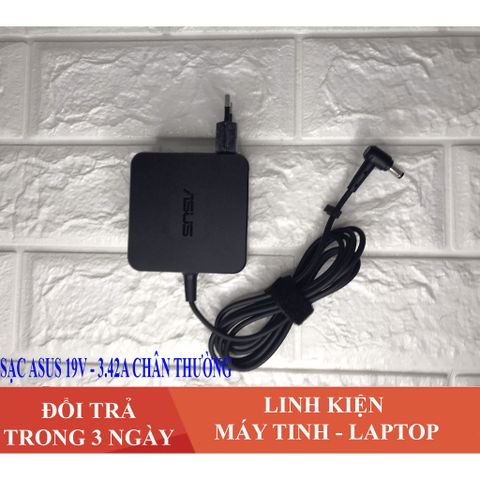 Sạc Laptop Asus 19V 3.42A - Sạc Vuông Chân Thường Tương Thích X550 P550 K501 K45A K55A X450 F451 F552 F554 F555 - Bảo Hành 12 Tháng