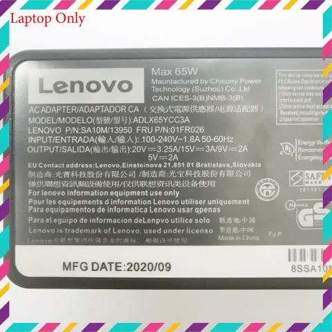 🔝 Sạc Laptop Lenovo 20V - 3.25A - 65W Zin chân Type-C