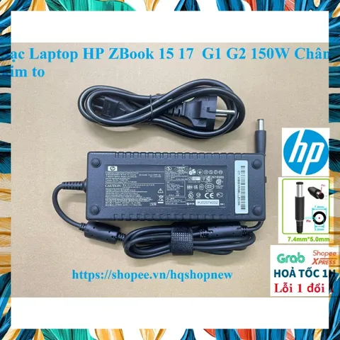 Sạc Laptop HP ZBook 15 17  G1 G2 150W Chân kim to PHỤ KIỆN LAPTOP