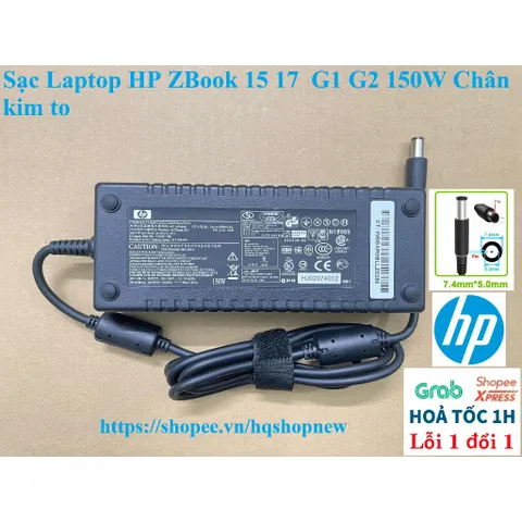 Sạc Laptop HP ZBook 15 17  G1 G2 150W Chân kim to PHỤ KIỆN LAPTOP