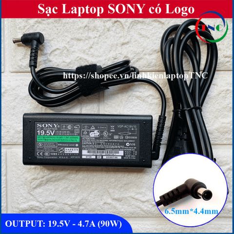 Sạc Laptop Sony 19.5V 4.7A - Adapter Chính Hãng Cao Cấp ZIN 90W, Linh Kiện Mới Đảm Bảo Chất Lượng, Bảo Hành 12 Tháng