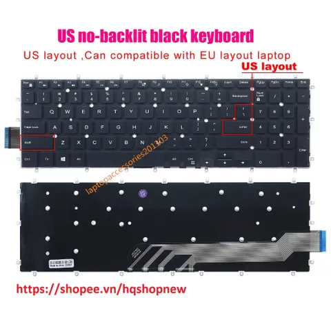 Bàn phím laptop Dell Inspiron 15-5568, P58F, P58F001 PHỤ KIỆN LAPTOP