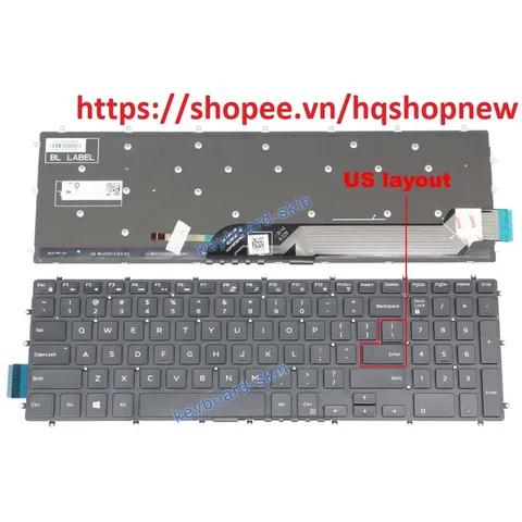 Bàn phím laptop Dell Inspiron 15-5568, P58F, P58F001 PHỤ KIỆN LAPTOP