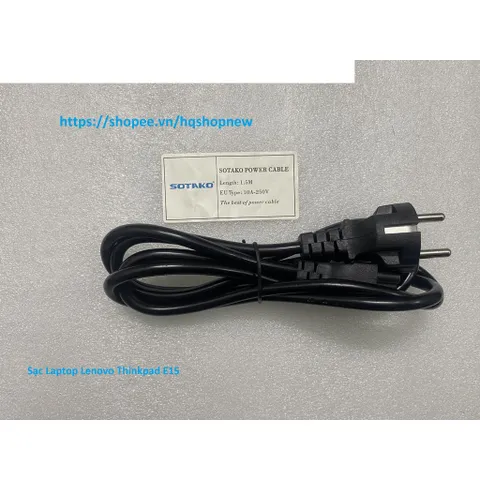 [Sạc zin] Sạc Laptop Lenovo Thinkpad E15 20V - 3.25A - 65W Chân Type C PHỤ KIỆN LAPTOP