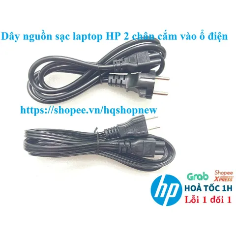 [Dây Xịn] Dây nguồn sạc laptop HP 2 chân cắm vào ổ điện PHỤ KIỆN LAPTOP