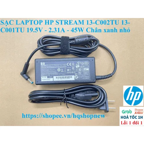 [Sạc zin] SẠC LAPTOP HP STREAM 13-C002TU 13-C001TU 19.5V - 2.31A - 45W Chân xanh nhỏ PHỤ KIỆN LAPTOP