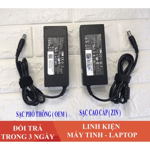 Sạc Laptop Dell 19.5V 4.62A (90w) Chân Kim To E6420 E6520 3442 3443 3543 + Tặng Dây Nguồn