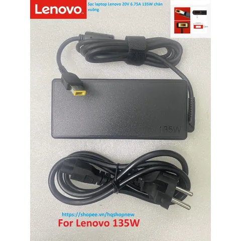 [Sạc zin] Sạc laptop Lenovo 20V 6.75A 135W chân vuông PHỤ KIỆN LAPTOP