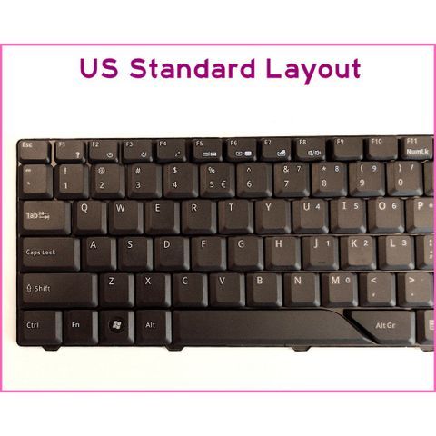 Bàn Phím Laptop Acer Aspire 4710 4710G 4710Z 4710ZG 4715 4715Z US Layout - Phụ Kiện Chất Lượng Cao, Bảo Hành Đổi Mới 9 Tháng