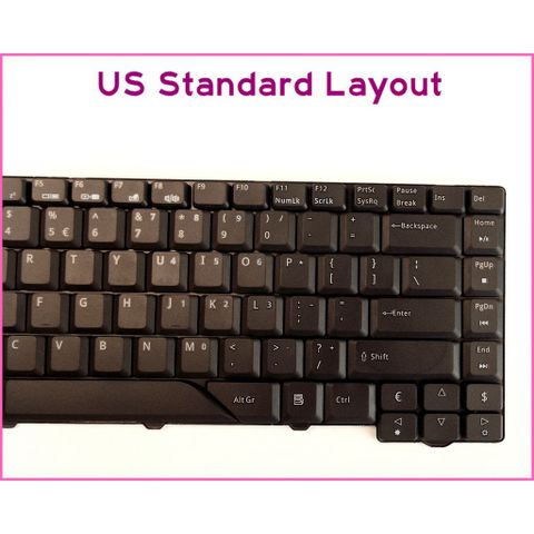 Bàn Phím Laptop Acer Aspire 4710 4710G 4710Z 4710ZG 4715 4715Z US Layout - Phụ Kiện Chất Lượng Cao, Bảo Hành Đổi Mới 9 Tháng